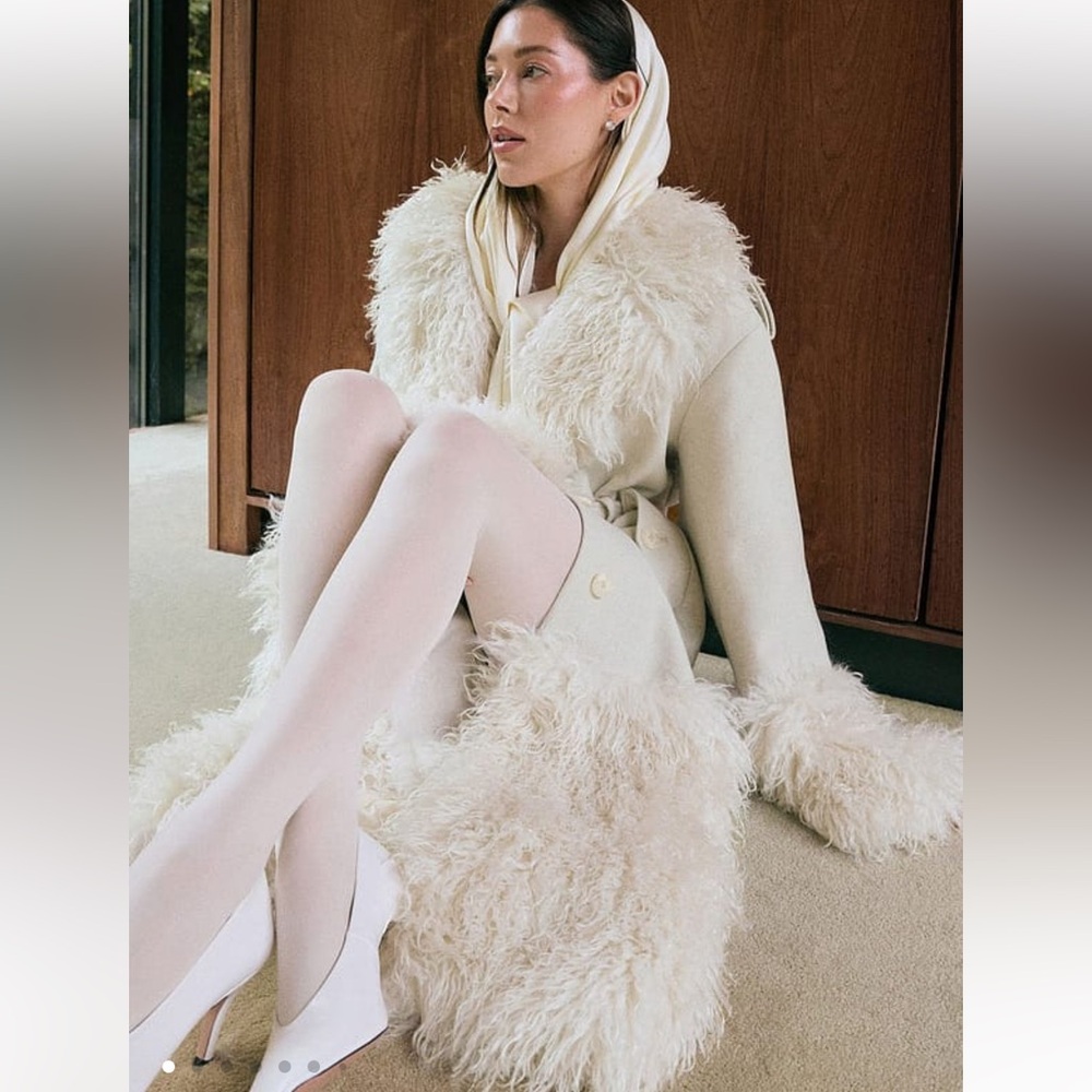 NA-KD X Jordan Sloane Faux Fur coat